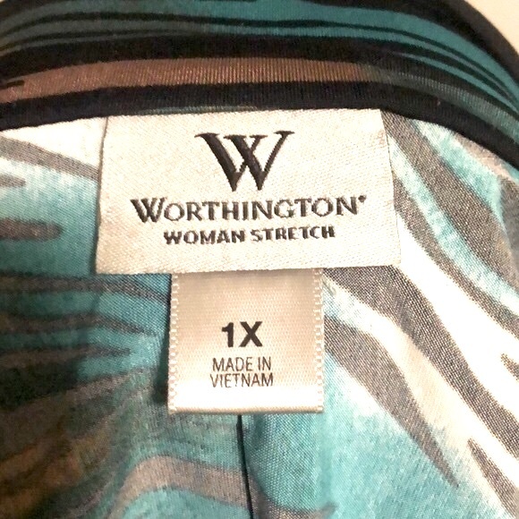 Worthington Crowl Neck Top, Size 1X - Picture 6 of 9
